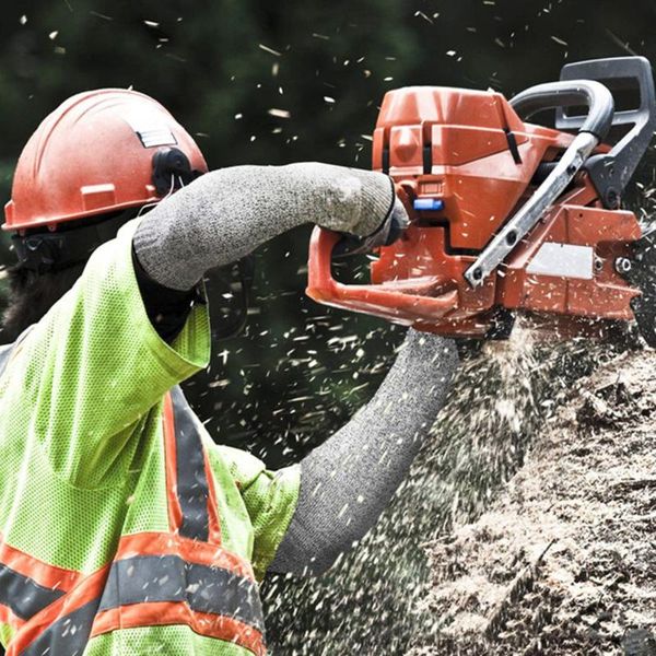 

1 pair wear-resistant arm protector cut resistant anti-puncture arm guard protection arm sleeve cover for welding, Black;gray