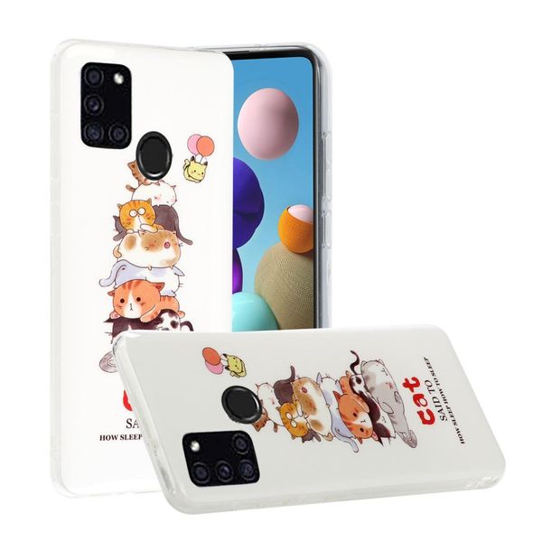 

for samsung galaxy a21s luminous tpu soft protective case
