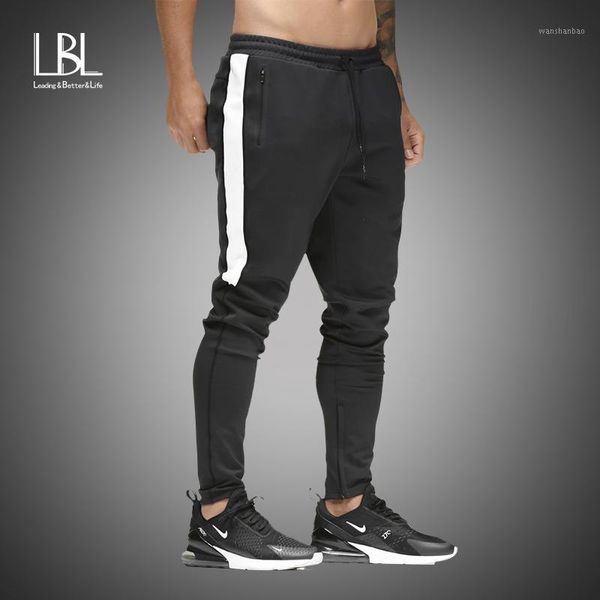 

pants men hip hop sweatpants striped pleated stretch harem pant male 2020 casual slim gyms pants fitness joggers pantalon homme1, Black