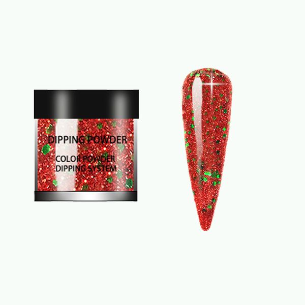 

christmas series dipping powder acrylic nail art kit natural air-dried with case tools set dip nail powder hiaisb, Silver;gold