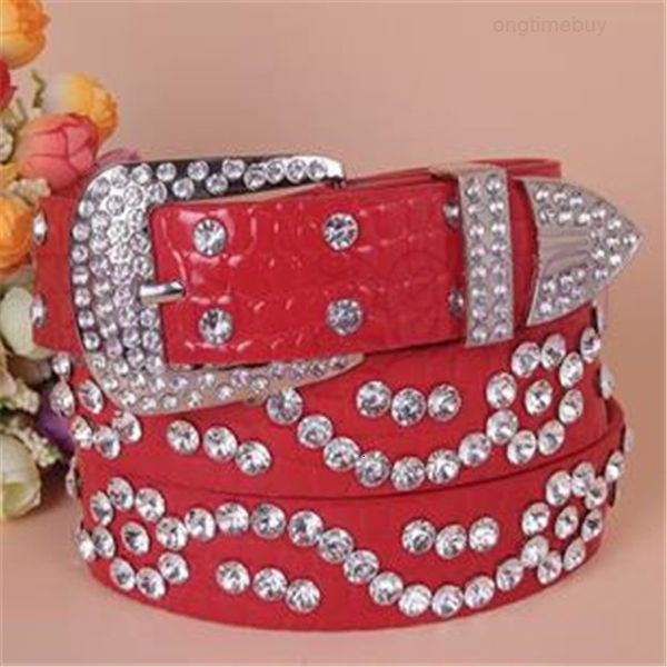 

fashion coming lovely discount atlas 2020 western bling cow girl leather belt clear rhinestone crystak new belts women, Black;brown