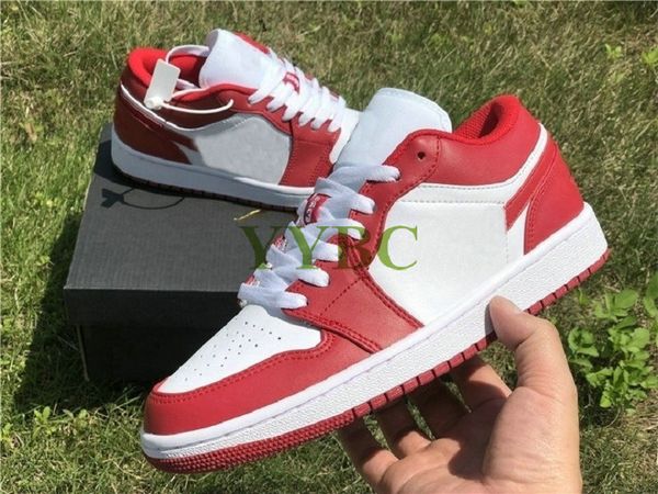 

1 low og chicago university blue sail obsidian designer shoes unc pine green royal toe unc patent sport 1s trainers sneakers, White;red