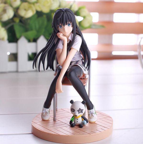 

14.5 cm yukinoshita yukino anime action figure toys my teen romantic comedy snafu pvc toy new collection figures toys q1217