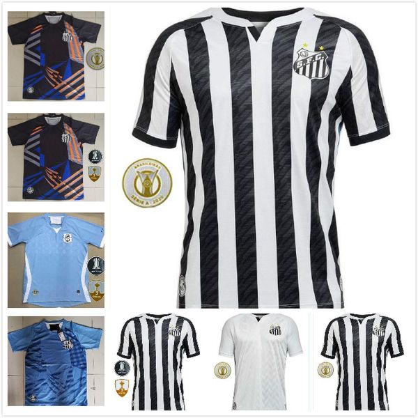 

2020 2021 santos fc soccer jerseys raniel jorge veríssimo alison jobson carlos sánchez marinho home away 3rd 20 21 football shirt, Black;yellow