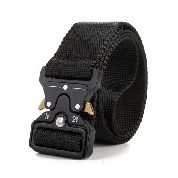 

2020 men's equipment quick release army belt men duty combat tactical belt casual durable nylon strap waist 3.8cm, Black;brown
