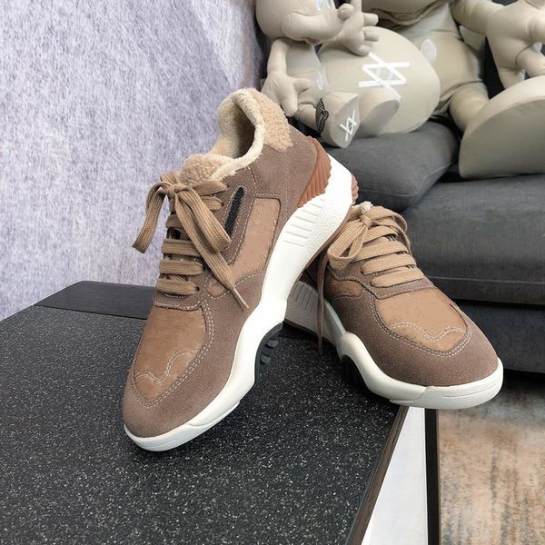 

fashion ladies casual sports shoes deerskin suede trend wool roll cotton shoes ultra light soft and comfortable women's shoes gc290, Black