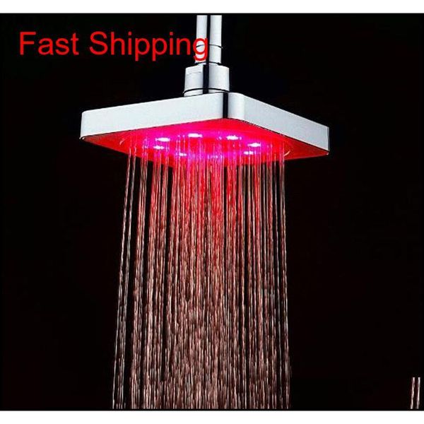 

bathroom square water flow adjustable romantic matic led shower head for bathr jllgmd yeah2010