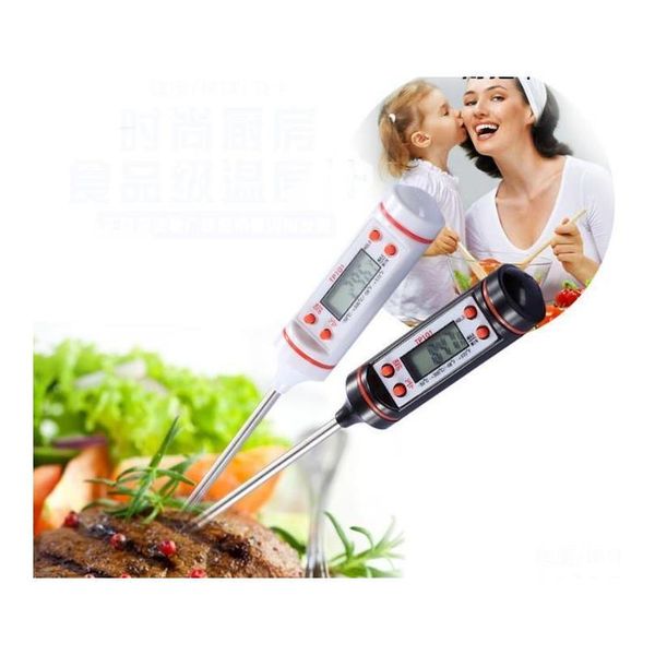 

2018 mini meat thermometer kitchen digital cooking food probe electronic bbq cooking tools household thermometers sn032 ddpam