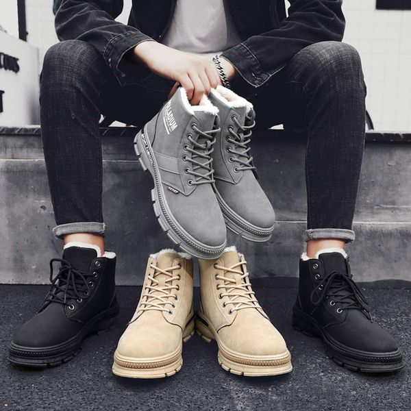 

new high plush martin boots in winter 2020 running shox sports jogging hiking shoes mens sneakers for, White;red