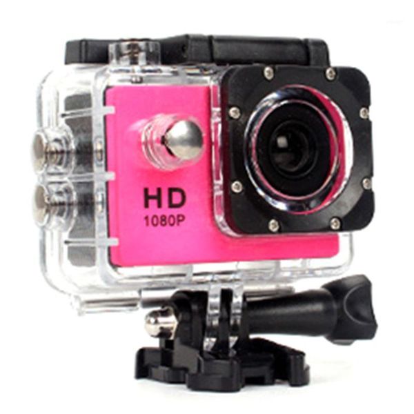 

mini cameras 480p motorcycle dash sports action video camera dvr full hd 30m waterproof,pink1