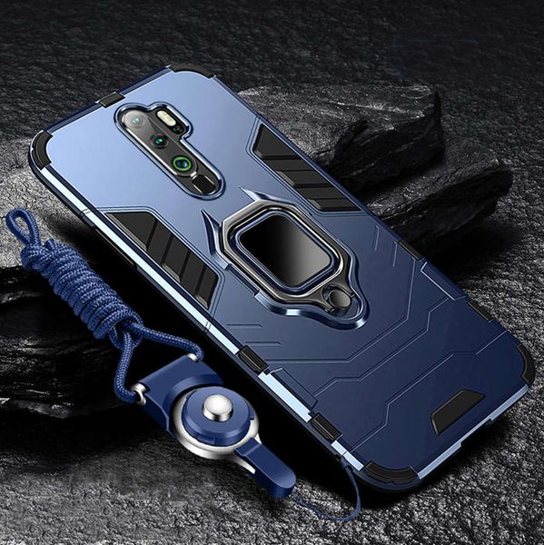 

a9 hard pc with stand ring armor shockproof protect back case for oppo a5 2020 full cover phone shell