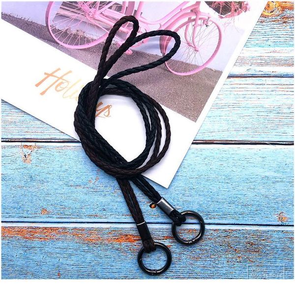 

fashion simple weaving pu lanyards neck straps lanyard for keys for id card pass gym usb phone lanyard hang ro jllghs