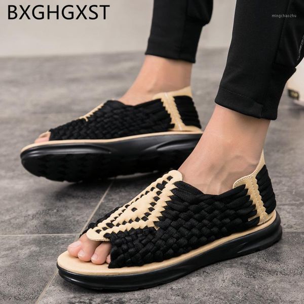 

sandals men shoes fashion beach casual gladiator for summer erkek ayakkabi1, Black