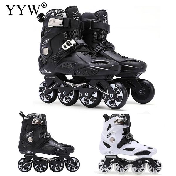 

inline & roller skates yyw speed shoes hockey sneakers rollers women men adults professional
