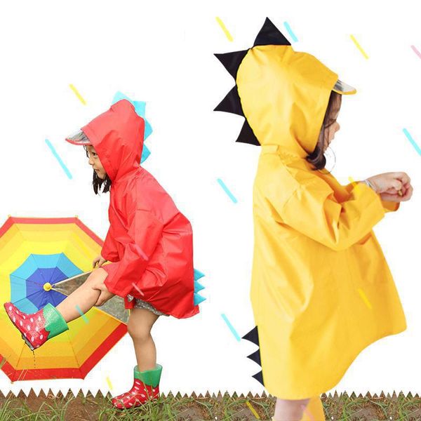 

jpzylfkzl 2018 cute small dinosaur waterproof polyester rain coat boy girls windproof poncho kindergarten student baby raincoat wmtvbu