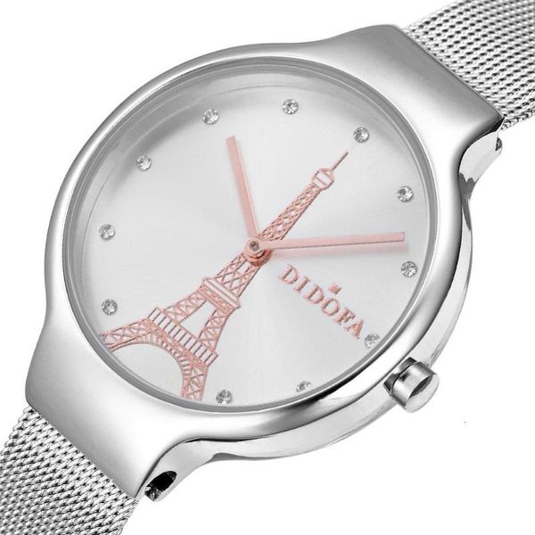

fashion watches women watch woman white bracelet quartz ladies silver wristwatch girl stainless steel luxury relogio feminino, Slivery;brown