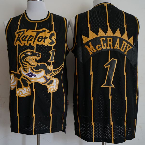 

18-19 верхняя бесплатная доставка 2021 новый баскетбол джерси 1 mcgrady размер цвета s-xxl, Black;red