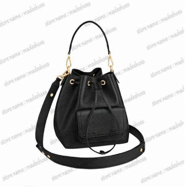

lockme bucket bag black /greige/ arizona grained calf leather shoulder bag turn lock cross body women luxurys designer elbow carry drawstrin
