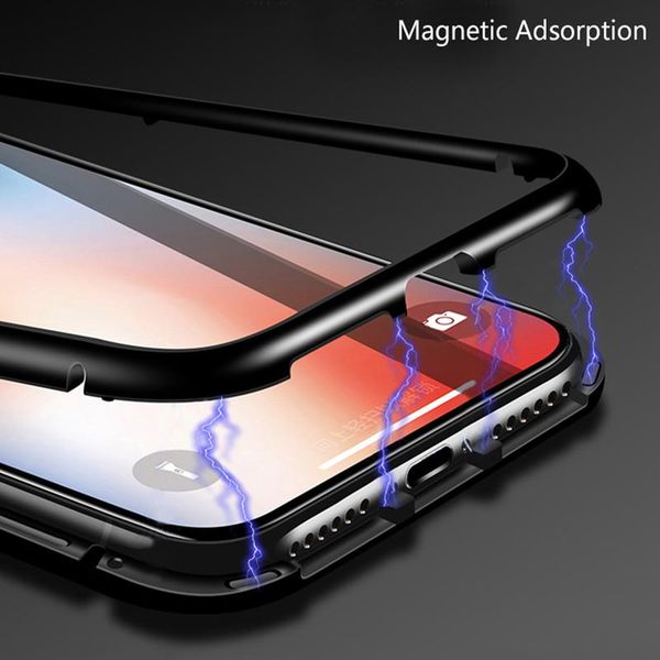 

magnetic adsorption metal case for xiaomi redmi note 9 8 7 5 6 k20 pro 8t 9a 8a 7a mi wmthzz