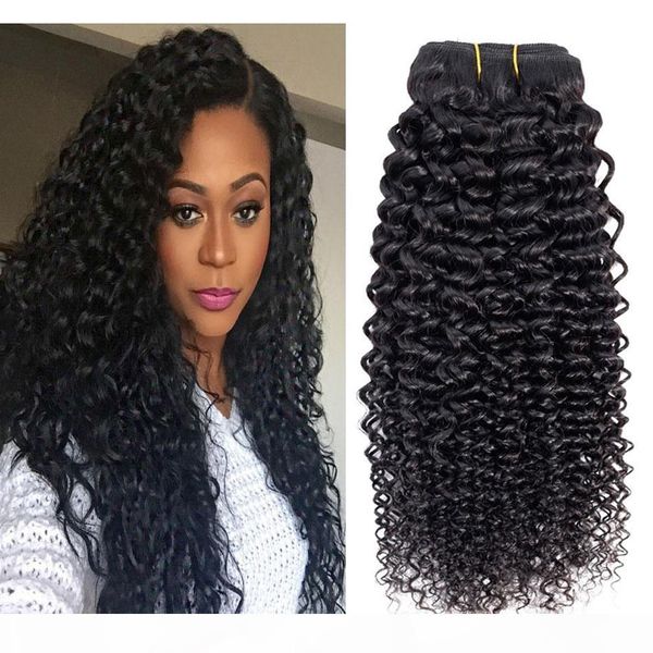 

8a indian curly virgin hair bundles 100% unprocessed peruvian kinky curly human hair bundles natural color wholesale brazilian remy hair, Black;brown