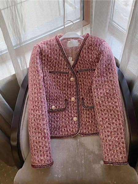 

blue tweed style plush coat for women autumn and winter1, White;black