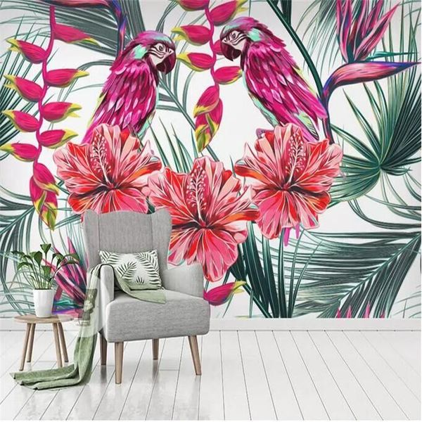 

wallpapers flowers plants tropical rainforest background wall factory wholesale wallpaper mural custom po