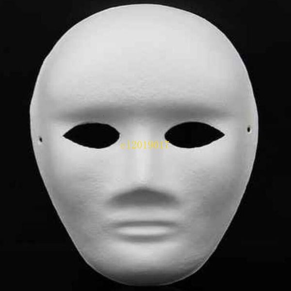 

factory4c27hand-painted halloween full face masks diy for adults pulp plaster covered paper mache blank wholesale men women plain p