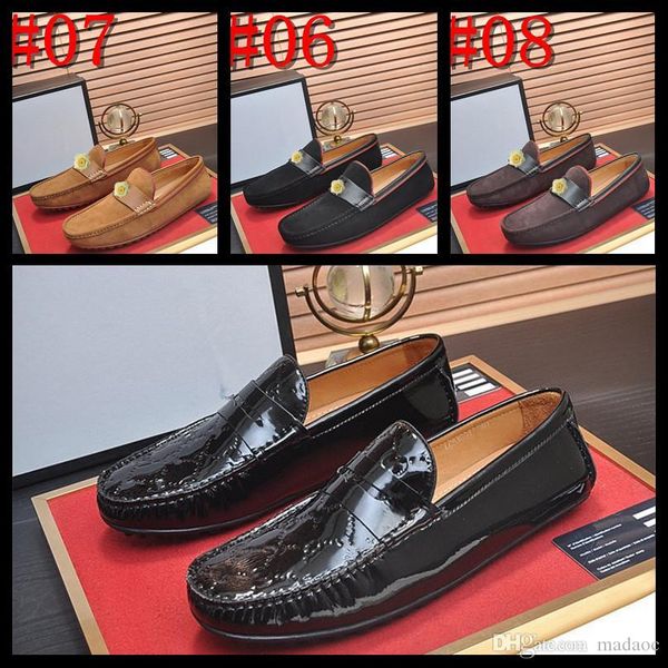 

lightweight brand fashion summer soft moccasins luxury men loafers casual suede leather slip on shoes men flats car driving shoes brown, Black