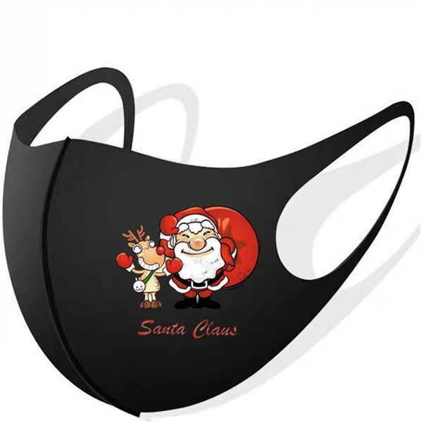

christmas designer fashion gift face mask santa masks printing facemask dustproof washable men women clas
