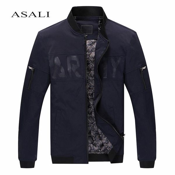 

men jacket bomber solid long sleeves casual male jacket fall men's jackets and coats plus size men coat slim fit casual coat, Black;brown