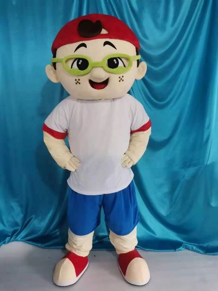 Abito da festival Occhiali da vista Ragazzo Costumi mascotte Carnevale Regali di Halloween Unisex Adulti Fantasia Giochi di società Abiti Feste Feste Abiti per personaggi dei cartoni animati