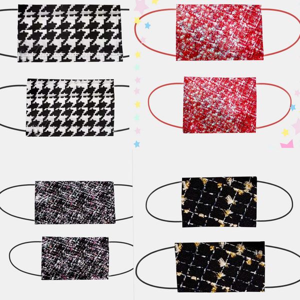 

cartoon new style anti-dust cotton three-layer protective face mask men women disposable face mask man woman pbt melt-blown nonwoven, Black