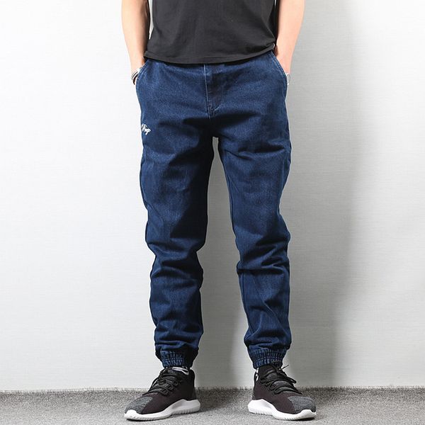 

2021 new breeze fashionable japanese-style black-blue men streetwear hip brim pants vj8p