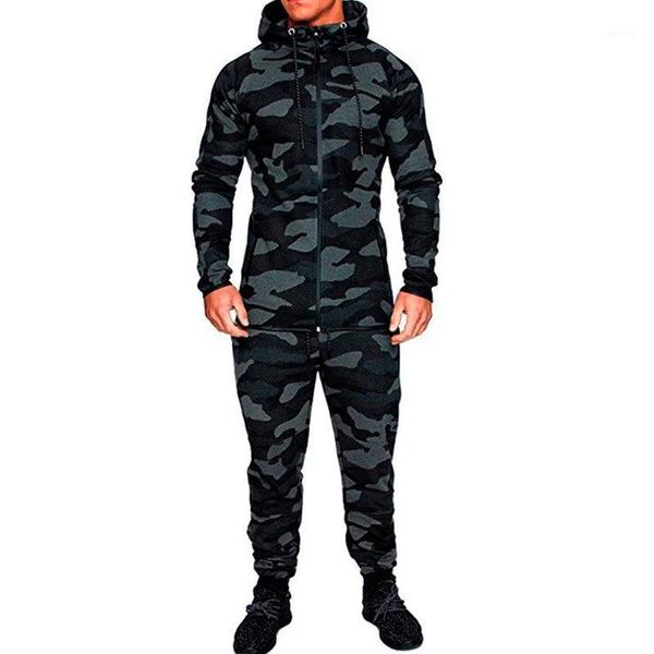 

camouflage print coats men autumn winter long sleeve hoodies zipper up workout jackets fitness camping hiking clothing male1, Black;red