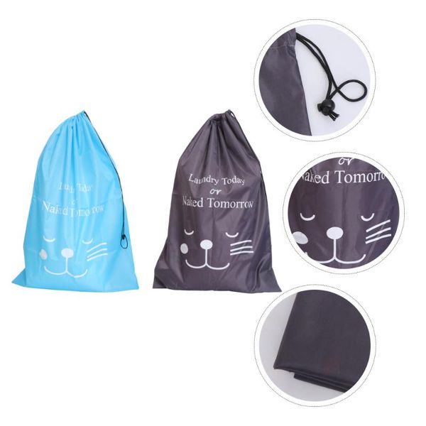 

laundry bags 2pcs travel bag pouch clothing clothes storage for el