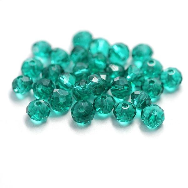 

4-8 мм malachite зеленые граненые стекла круглые бусины австрия рондентель кристаллические бусы для браслета ожерелье изготовления ювелирных