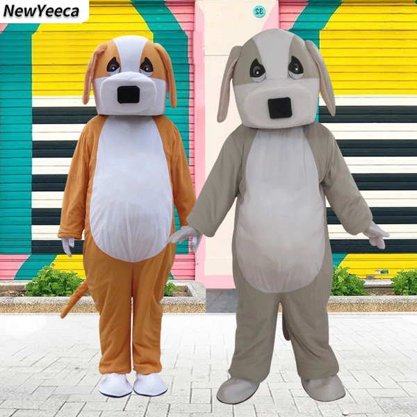 

mascot costumes dog cartoon doll mascot costume animal characters for christmas halloween easter birthday, Red;yellow