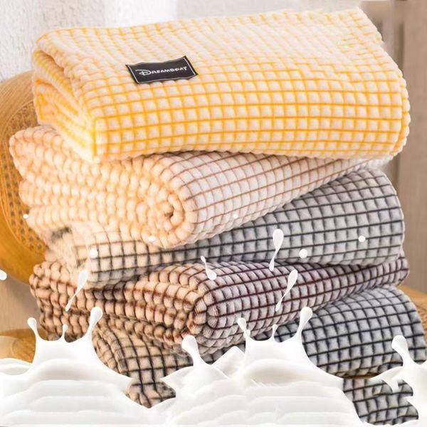 

blankets supper soft flannel blanket for beds striped mink throw sofa cover bedspread winter warm portable car travel