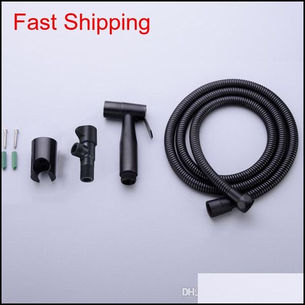 

304 stainless black handheld bidet spray black shower sprayer set toilet shattaf sprayer douche jllttt insyard