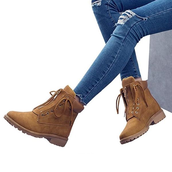 

combat boots for women black girls flat ankle womens bootie shoes 201125