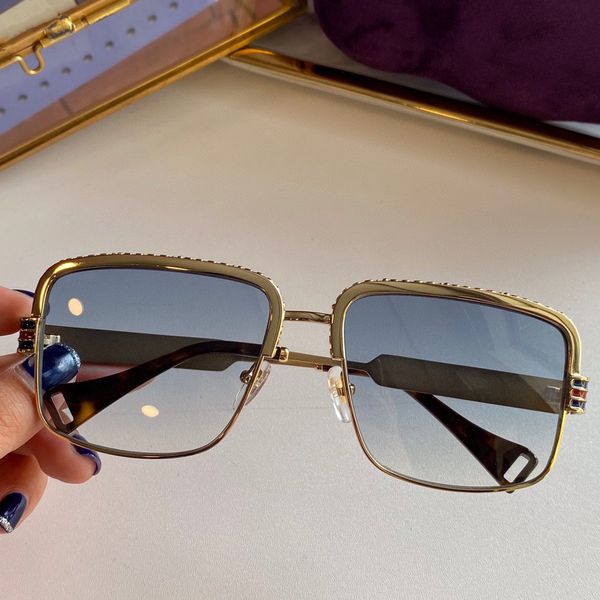 

2021 autumn and winter new 0855 fashion temperament men's and women's sunglasses metal embellishment size 59*17*135