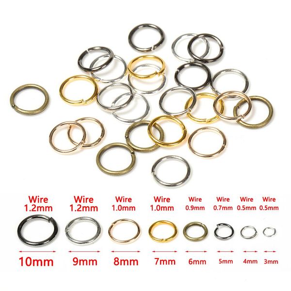 

200 шт. лот wholesal oflian open circle right rings кольца ожерелье браслет серьги подвеска соединители diy изготовление ювелирных изделия а, Black