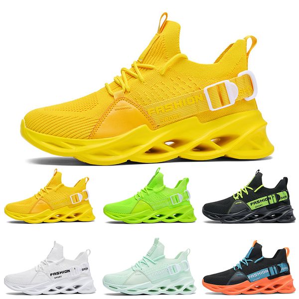 

non-brand men women running shoes black white volt yellow red mens trainers fashion outdoor sports sneakers size 39-46