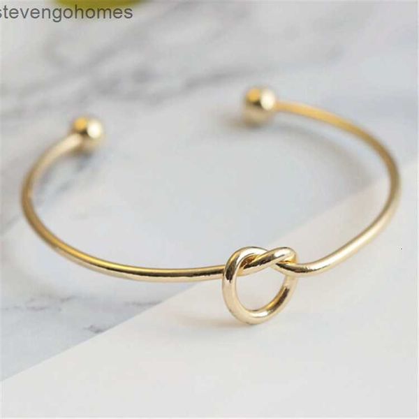 

women rose metal diy bracelet love knot gold jewelry, Slivery;golden