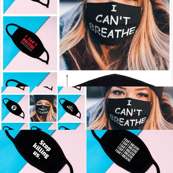 

factorye5cglives matter cloth i cant breathe mask black face mask dustproof breathable face cover mask 9 stylesm3uu