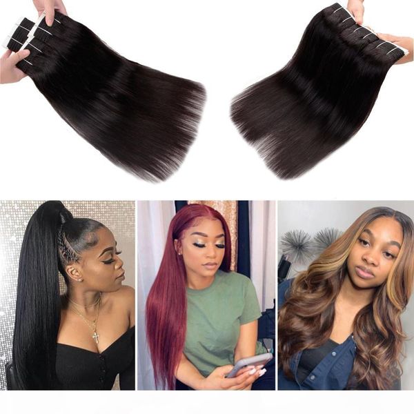 

peruvian virgin hair straight 3 bundles kinky straight deep body wave hair weft brazilian malaysian indian kinky curly hair extensions, Black