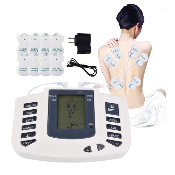 

16 pads electrical muscle stimulator pulsed slippers therapy massager pulse tens acupuncture full body massage relax care1