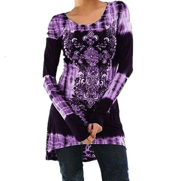 

women spring autumn 2020 tshirt casual long sleeve tees digital print t-shirt o-neck loose plus size 5xl long shirts femme, White