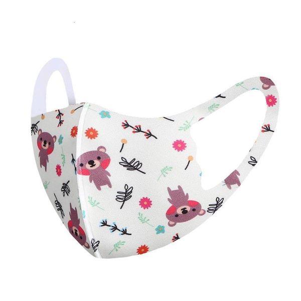 

silk kids masks mask ice fashion face print washable facemask cool children's cartoon dinosaur bird owl d