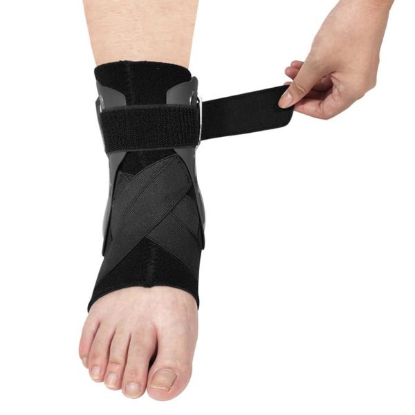 

fixed polyester sports ankle support elastic pressure running basketball ankle brace - size (34-37, Blue;black